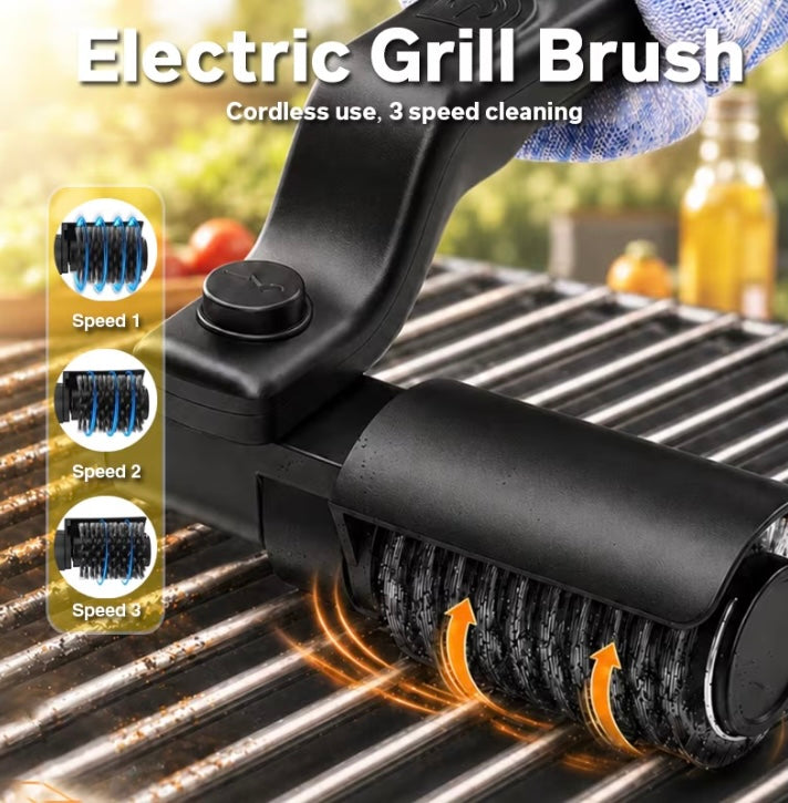 Electric braai cleaner brush