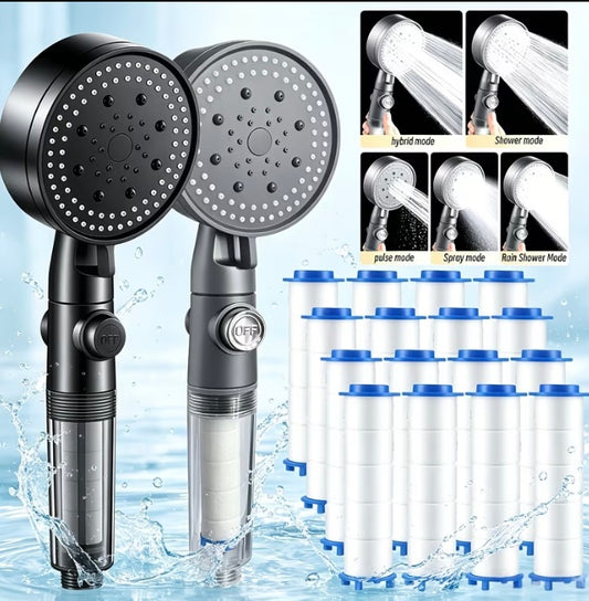 Shower head with built in filter