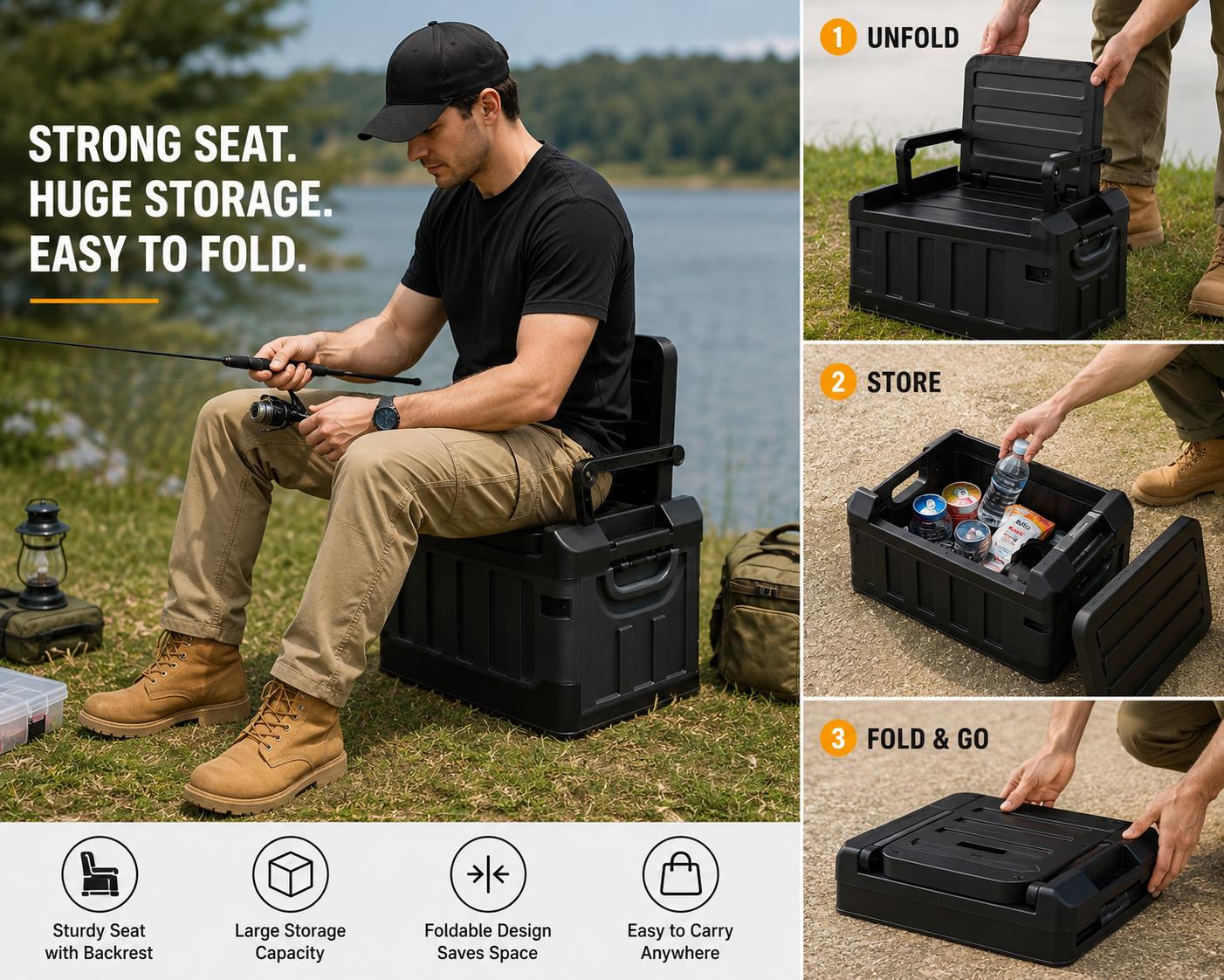 Storage box/ camping chair