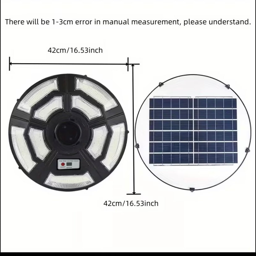 Solar powered ufo shaped outdoor light