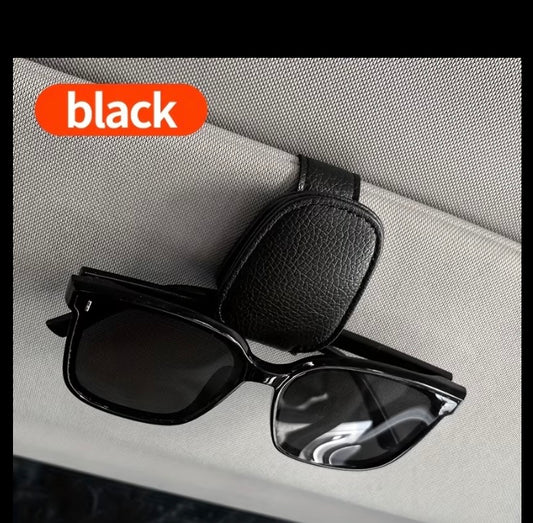 Sunglasses clip for visor