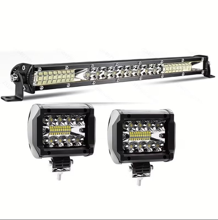 3pc led spot lights and bar