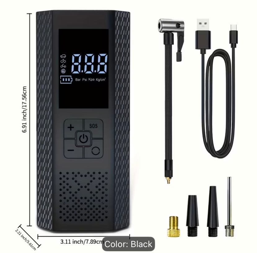 Rechargable tyre pump