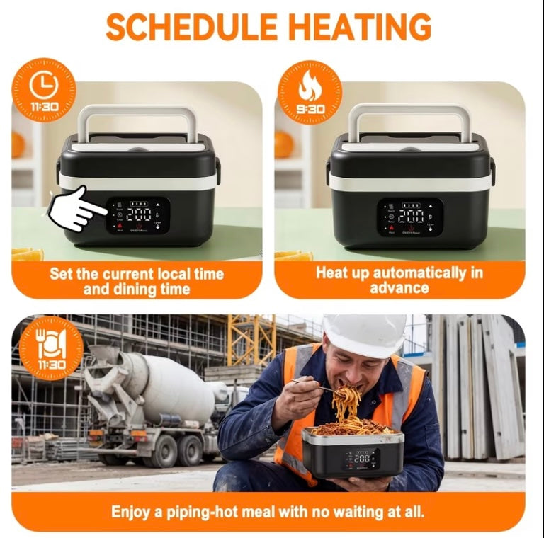 Self heating lunch box