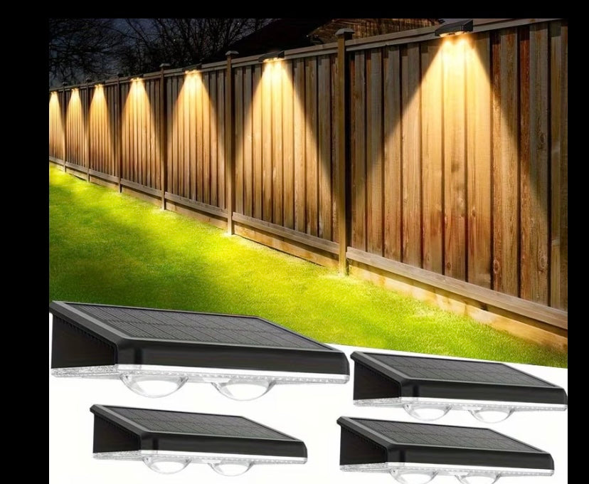Solar fence lights 2pcs