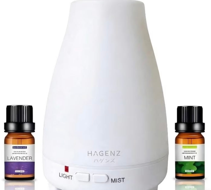 Air humidifier with 2 oils