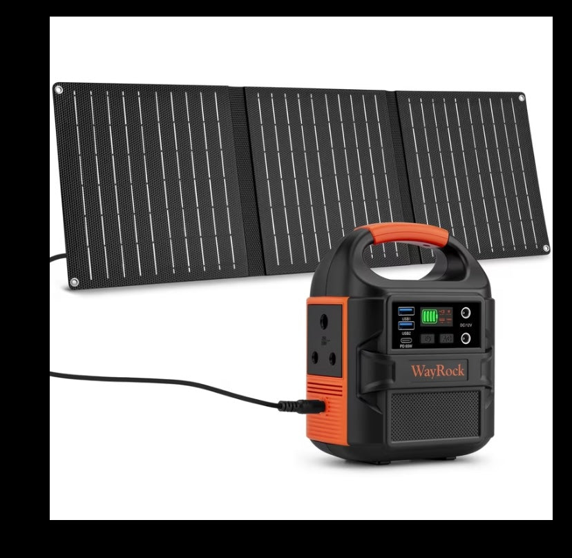 Solar power supply including solar panel