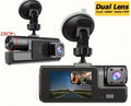 Dual lens dashcam, inside and outside