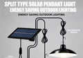 Solar pendant light dual head