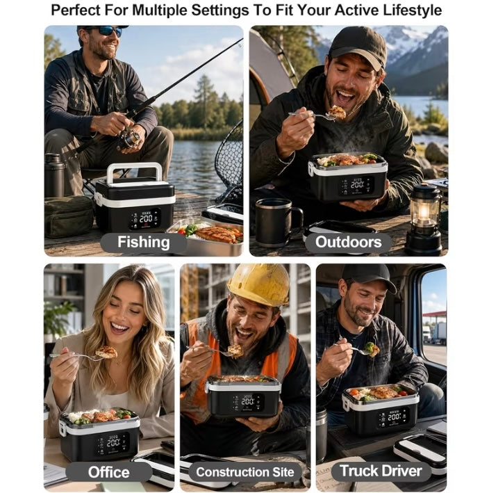 Self heating lunch box