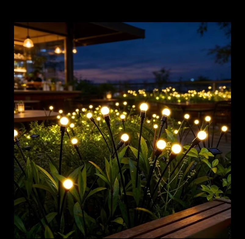 Solar powered garden lights 10 bulbs