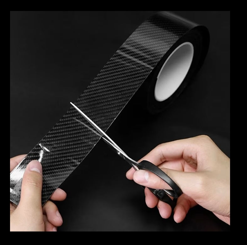 Nano carbon fibre scratch protection strips for cars, 1m length