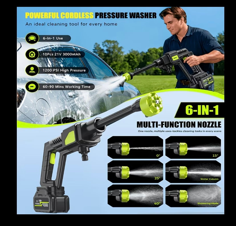 Battery operated pressure washer