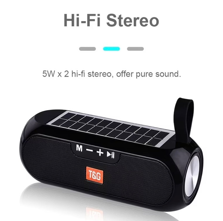 Solar powered speaker