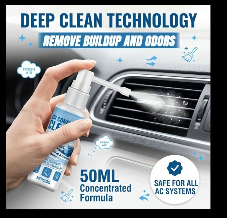 Air conditioner cleaning spray