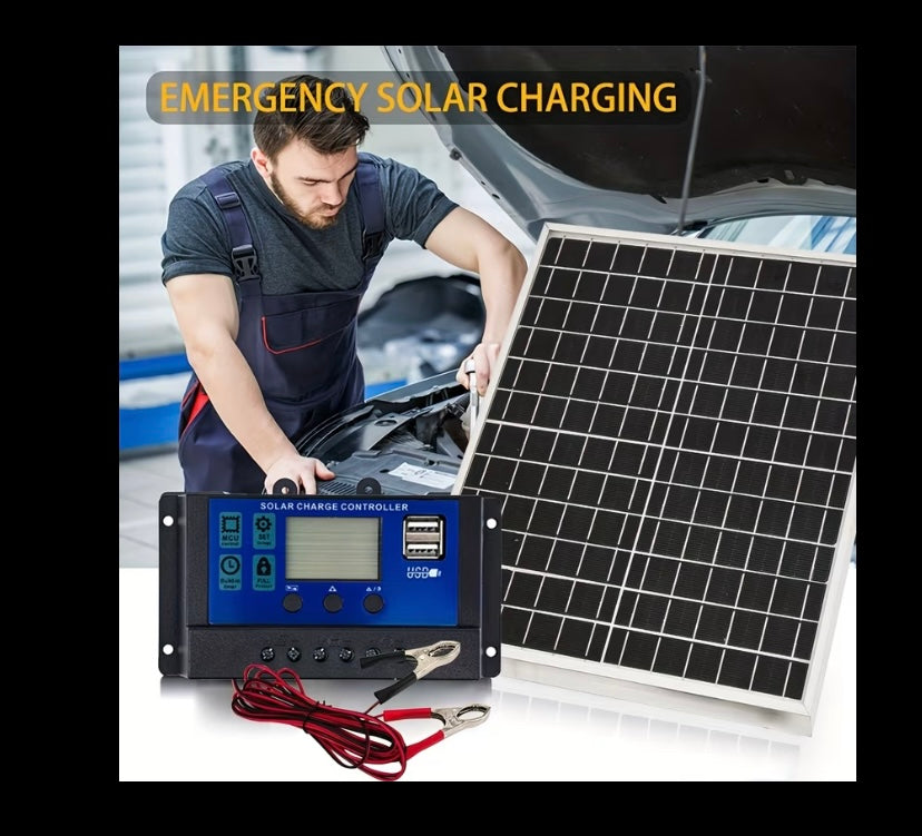 50W solar control panel kit