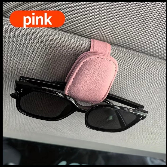 Sunglasses clip for visor