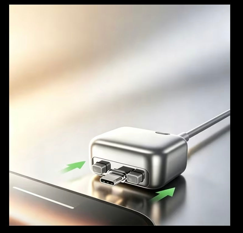Self detaching phone charger Type C